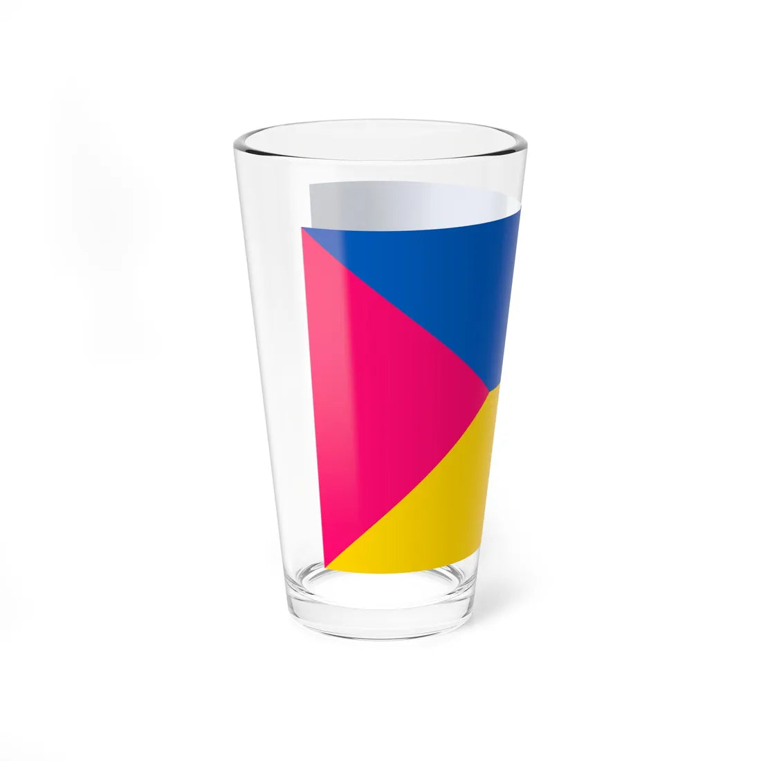 Flag of Raspberry Ukraine (Ukraine) Pint Glass 16oz - Go Mug Yourself