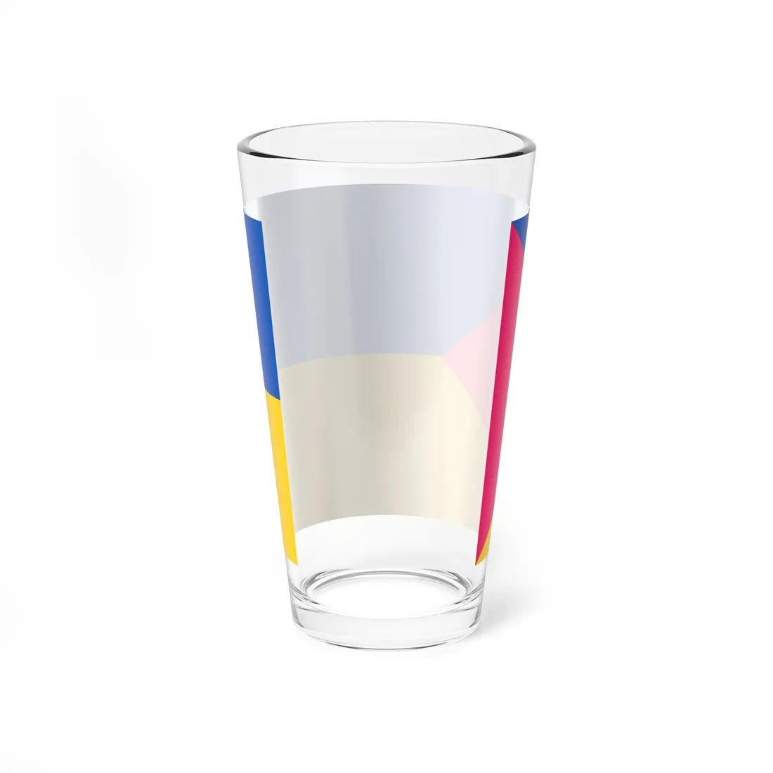 Flag of Raspberry Ukraine (Ukraine) Pint Glass 16oz - Go Mug Yourself