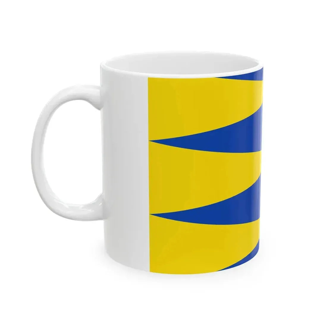 Flag of Ravels (Belgium) White Coffee Mug - Go Mug Yourself