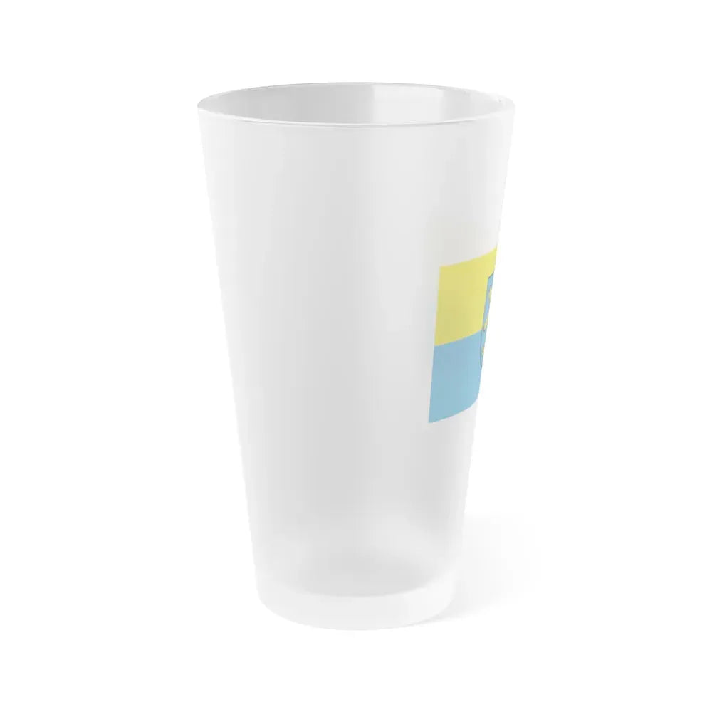 Flag of Ravensburg Germany - Frosted Pint Glass 16oz - Go Mug Yourself