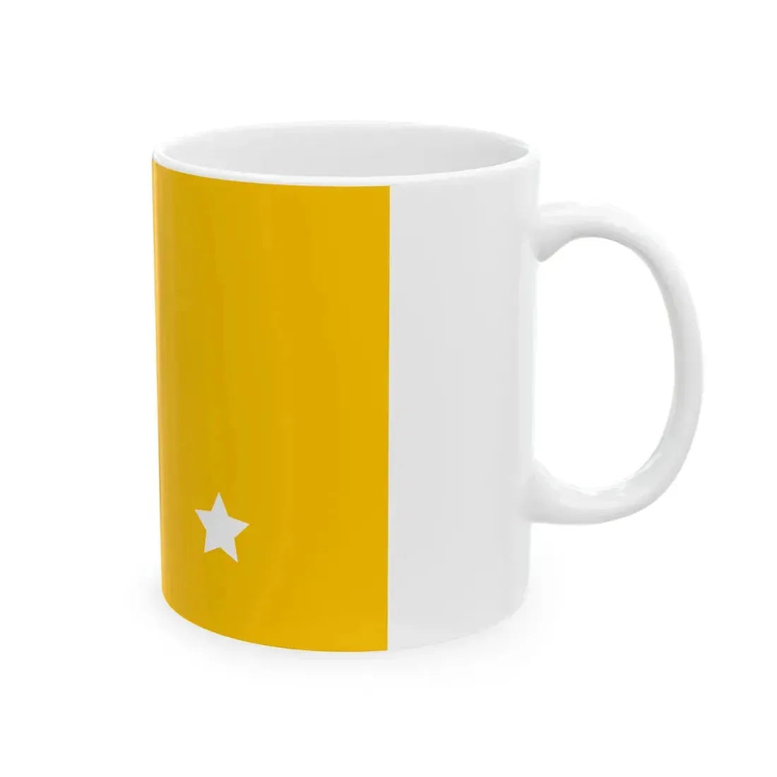 Flag of rear admiral of the Navy of Manchukuo 1932-1935 (China) White Coffee Mug - Go Mug Yourself