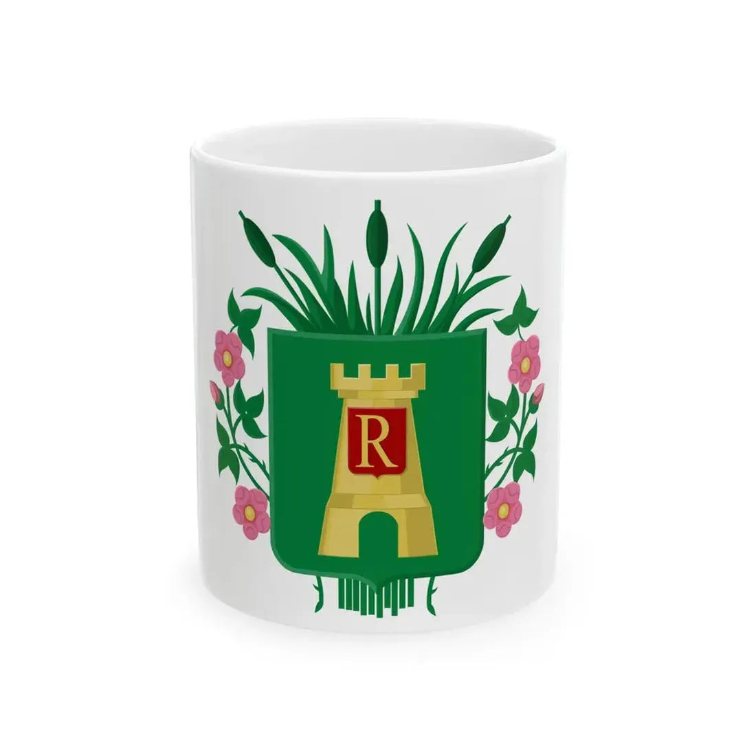 Flag of Rebecq (Belgium) White Coffee Mug 11oz - Go Mug Yourself