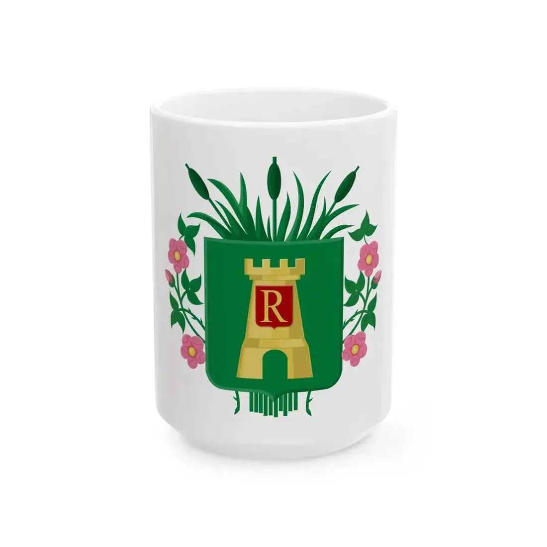 Flag of Rebecq (Belgium) White Coffee Mug 15oz - Go Mug Yourself