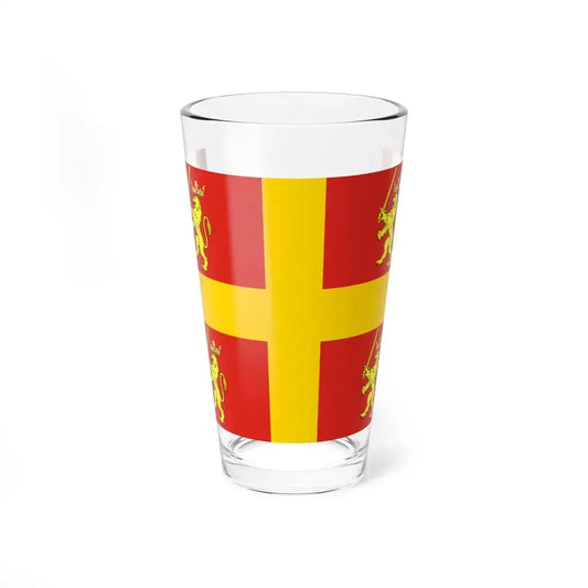 Flag of Recanati (Italy) Pint Glass 16oz 16oz - Go Mug Yourself