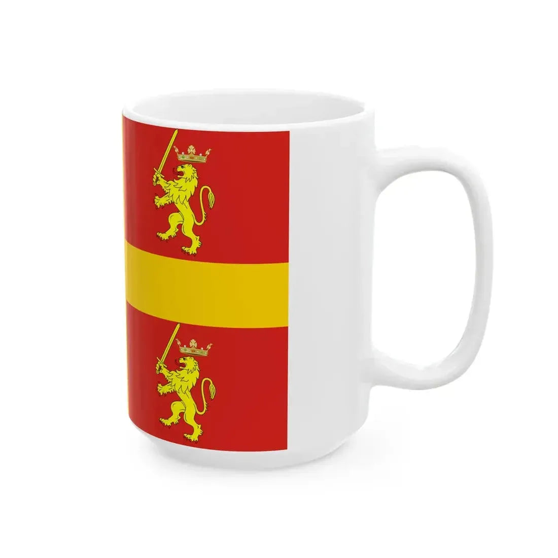 Flag of Recanati (Italy) White Coffee Mug - Go Mug Yourself