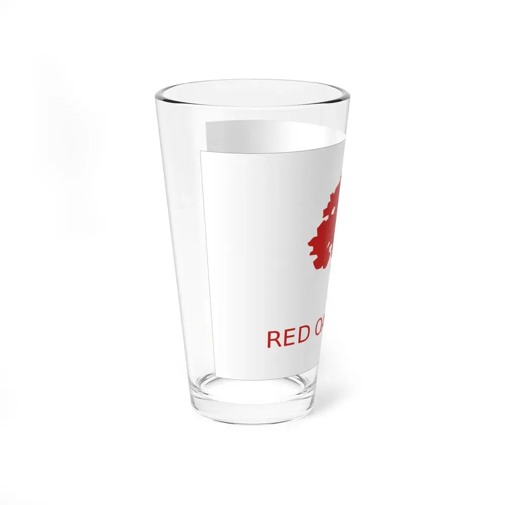 Flag of Red Oak, Iowa - Pint Glass 16oz - Go Mug Yourself