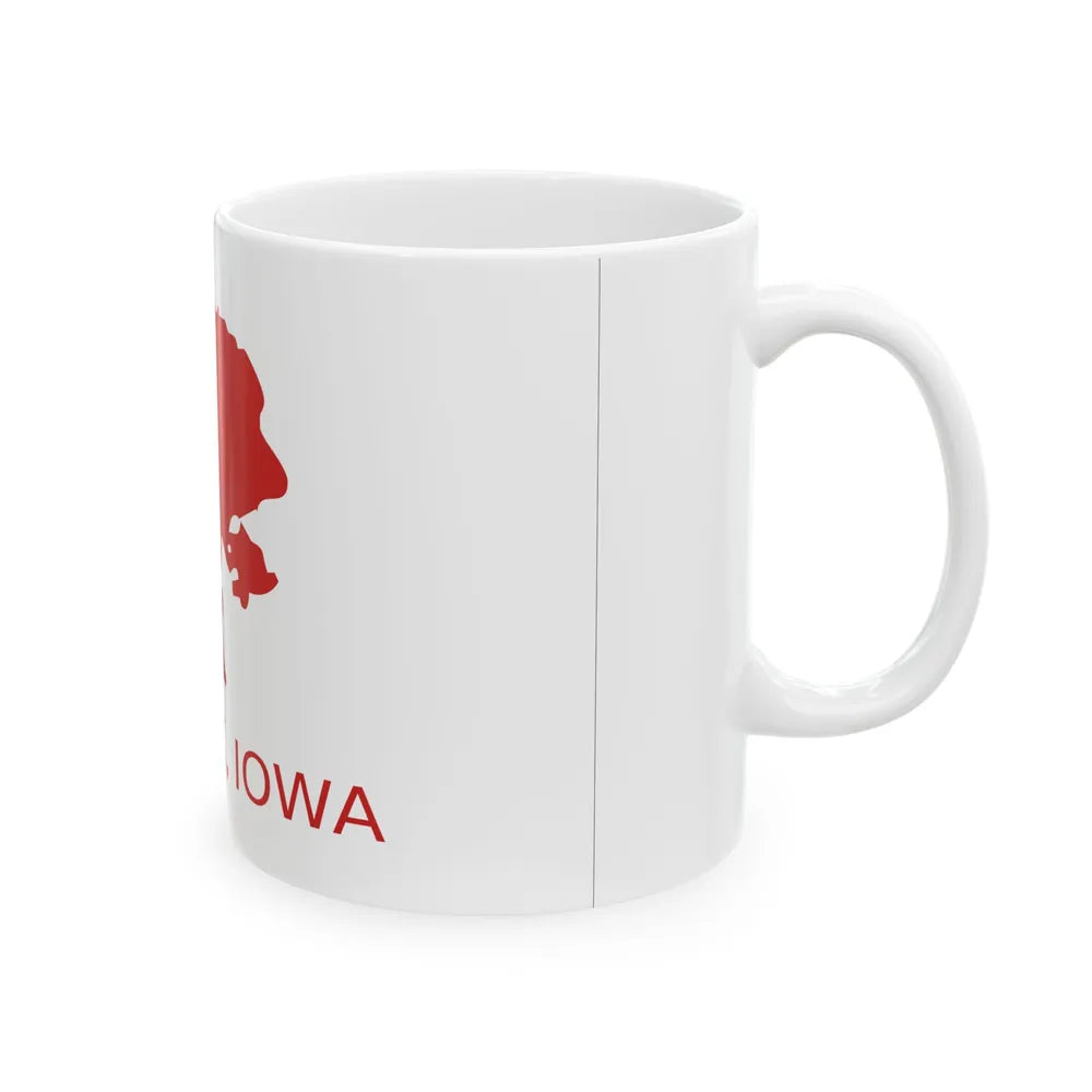 Flag of Red Oak Iowa (United States) White Coffee Mug - Go Mug Yourself