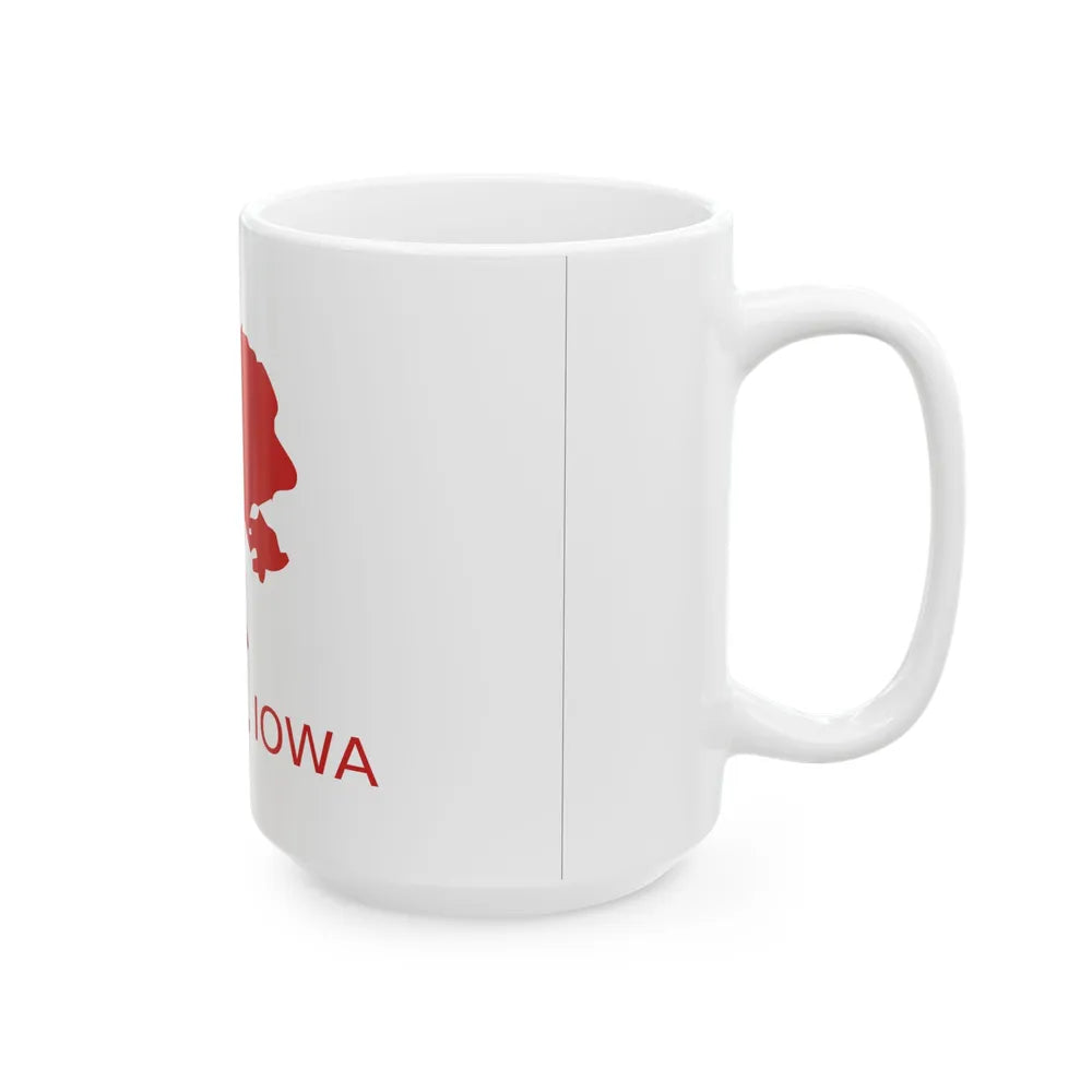 Flag of Red Oak Iowa (United States) White Coffee Mug - Go Mug Yourself