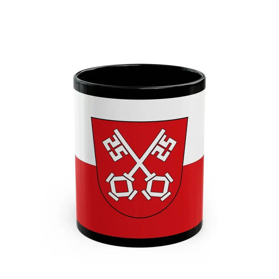 Flag of Regensburg 2 Germany - Black Coffee Mug 11oz - Go Mug Yourself