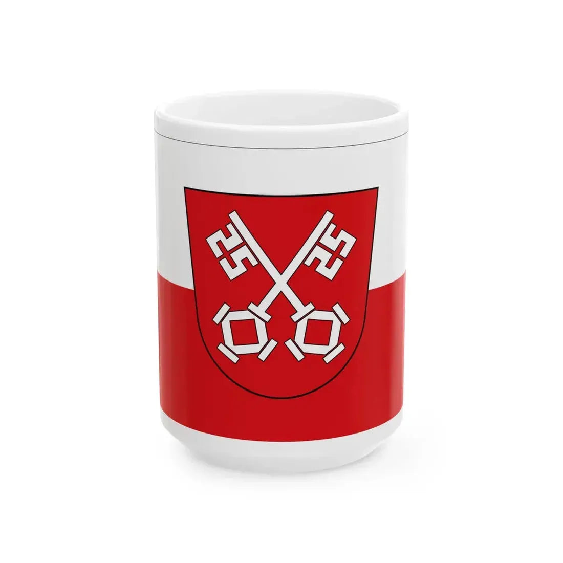 Flag of Regensburg 2 Germany - White Coffee Mug 15oz - Go Mug Yourself