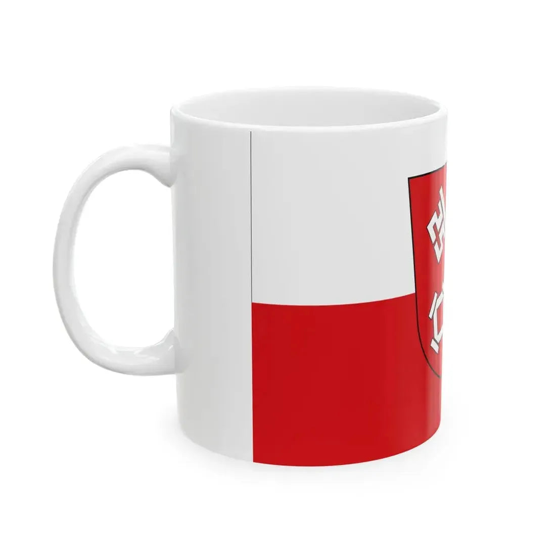 Flag of Regensburg 2 Germany - White Coffee Mug - Go Mug Yourself