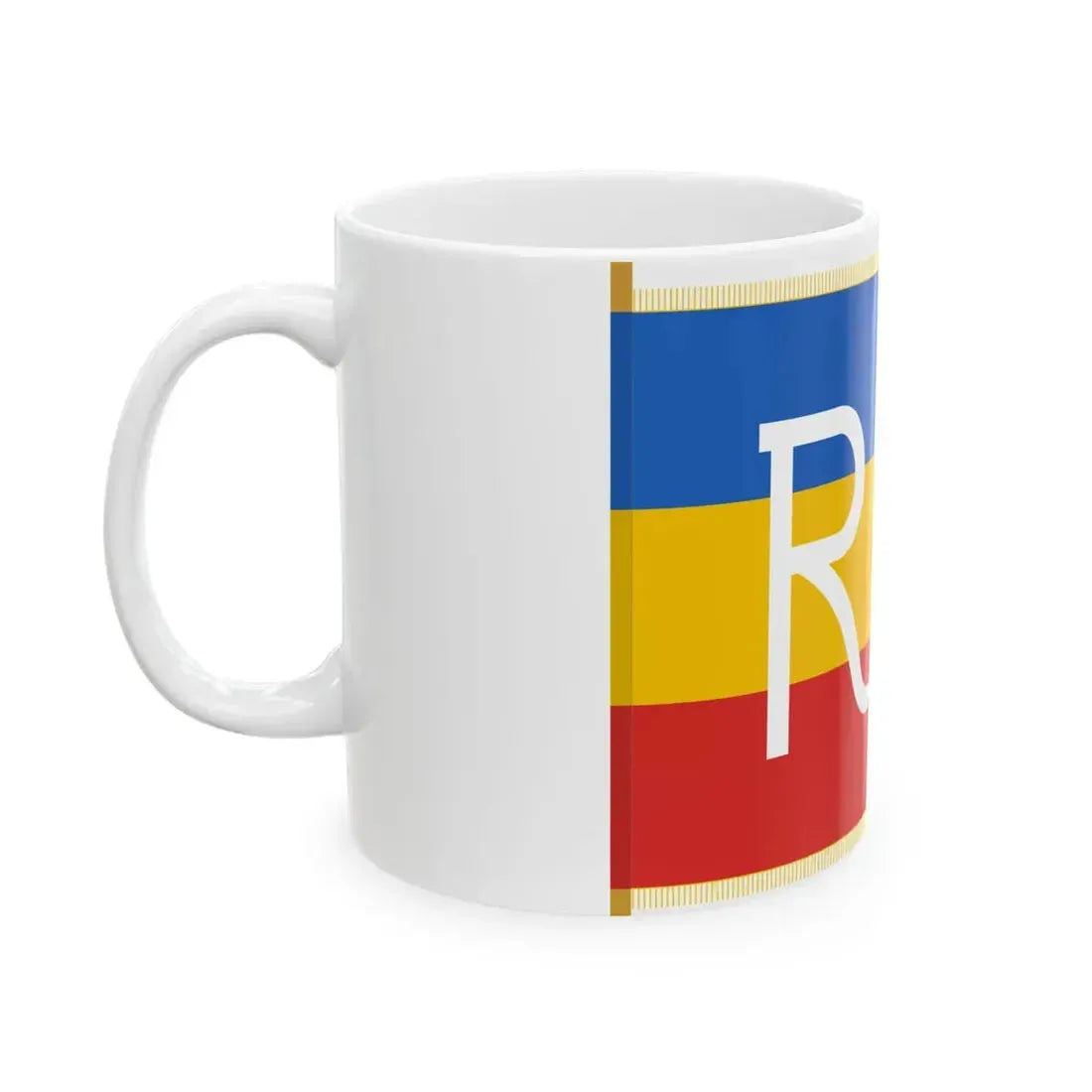Flag of Regimentul Infant - obverse (Moldova) White Coffee Mug - Go Mug Yourself