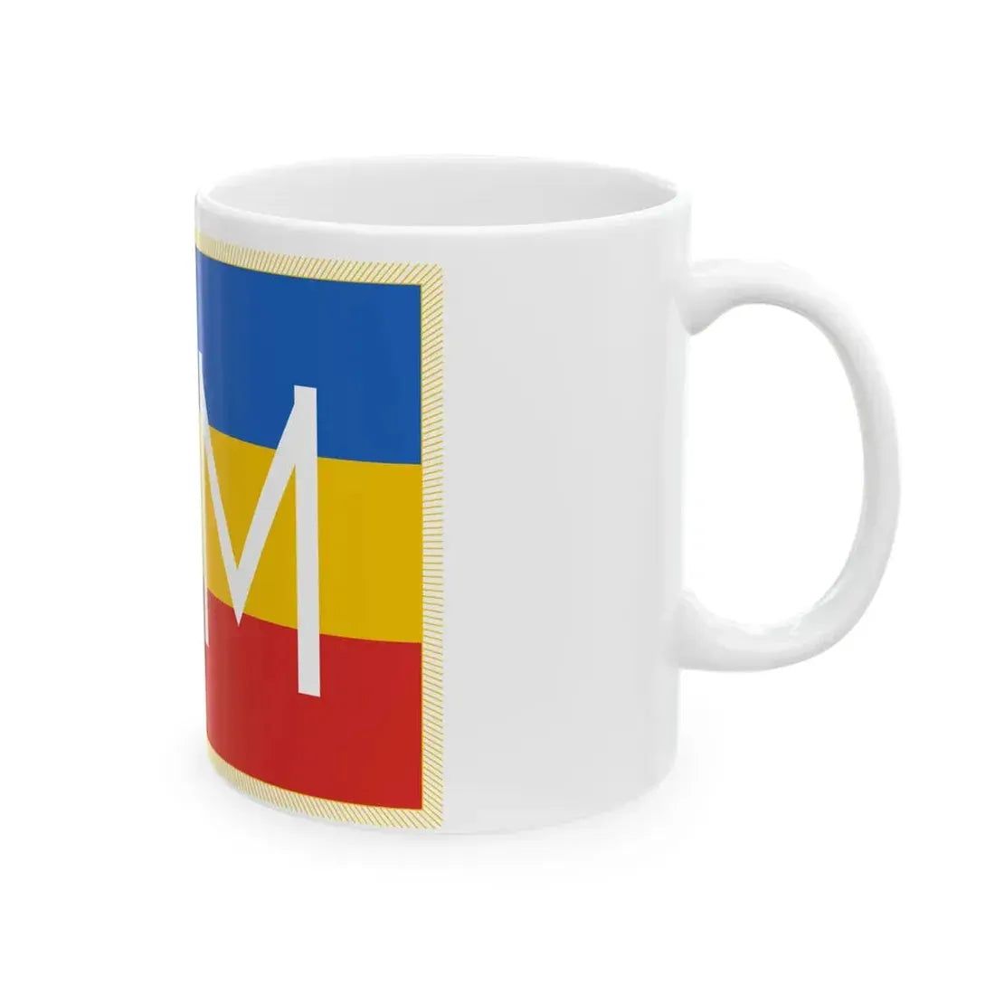 Flag of Regimentul Infant - obverse (Moldova) White Coffee Mug - Go Mug Yourself