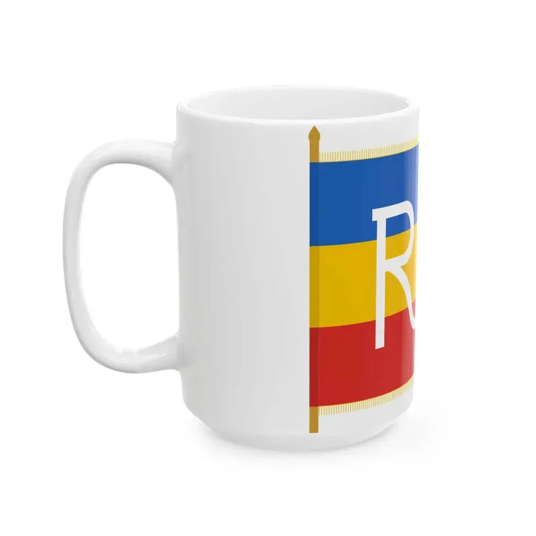 Flag of Regimentul Infant - obverse (Moldova) White Coffee Mug - Go Mug Yourself