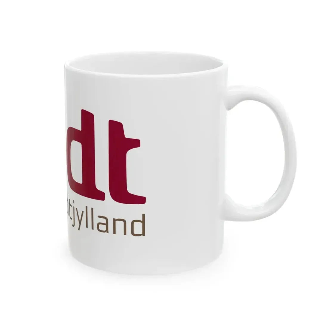 Flag of Region Midtjylland (Denmark) White Coffee Mug - Go Mug Yourself