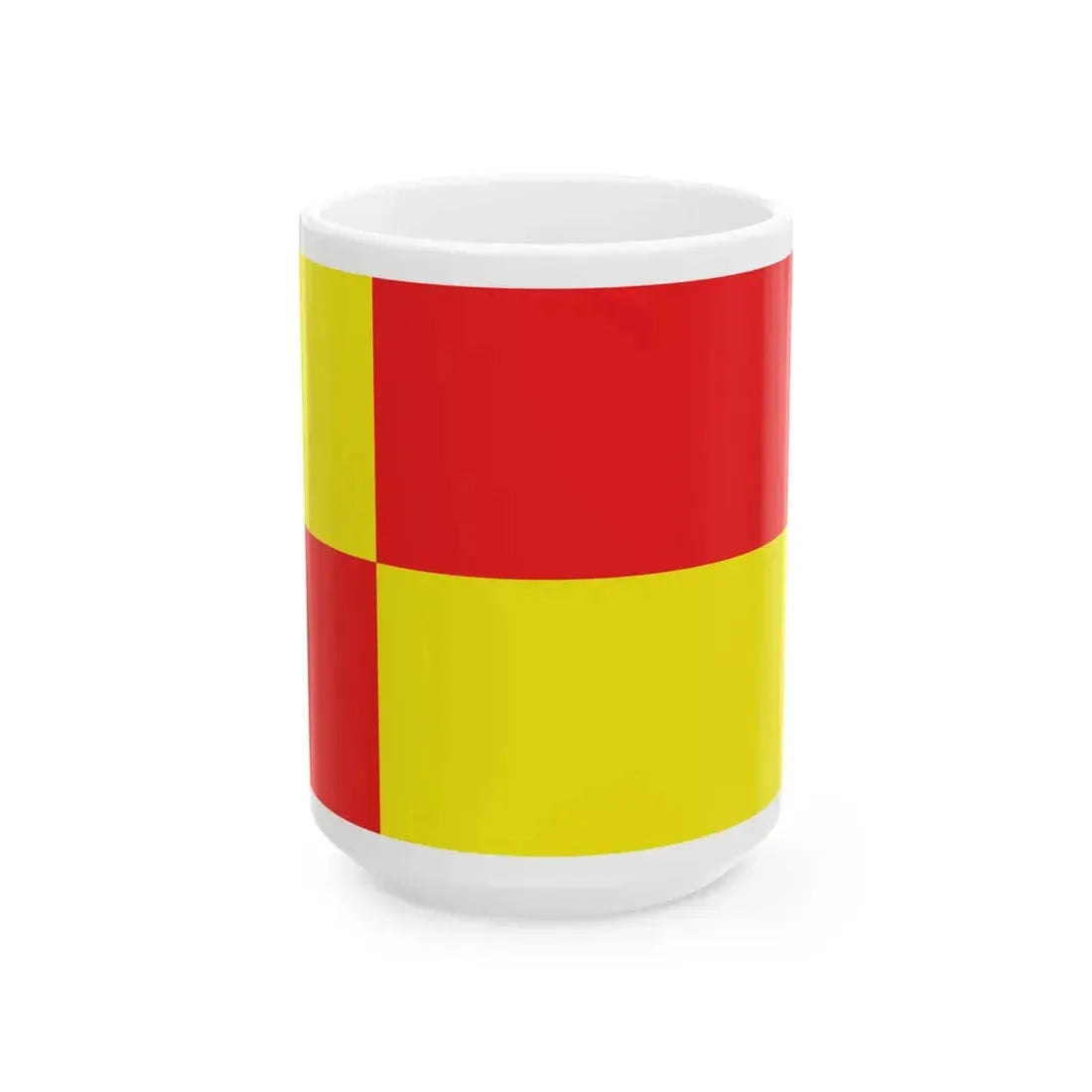Flag of Rembertow proportions 22-41 (Poland) White Coffee Mug 15oz - Go Mug Yourself