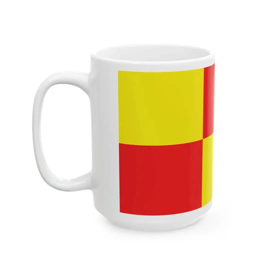 Flag of Rembertow proportions 22-41 (Poland) White Coffee Mug - Go Mug Yourself