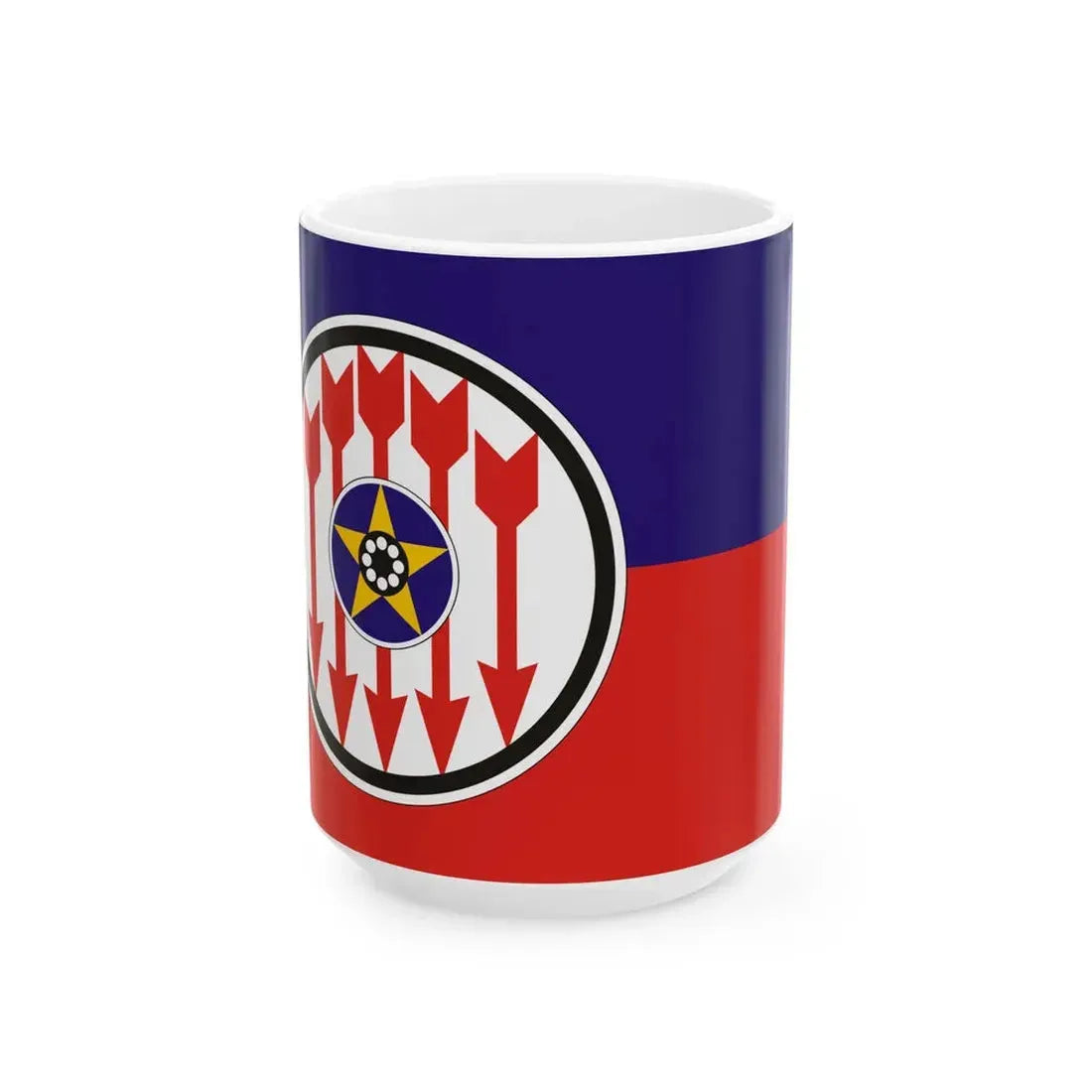 Flag of RENAMO (Mozambique) White Coffee Mug 15oz - Go Mug Yourself