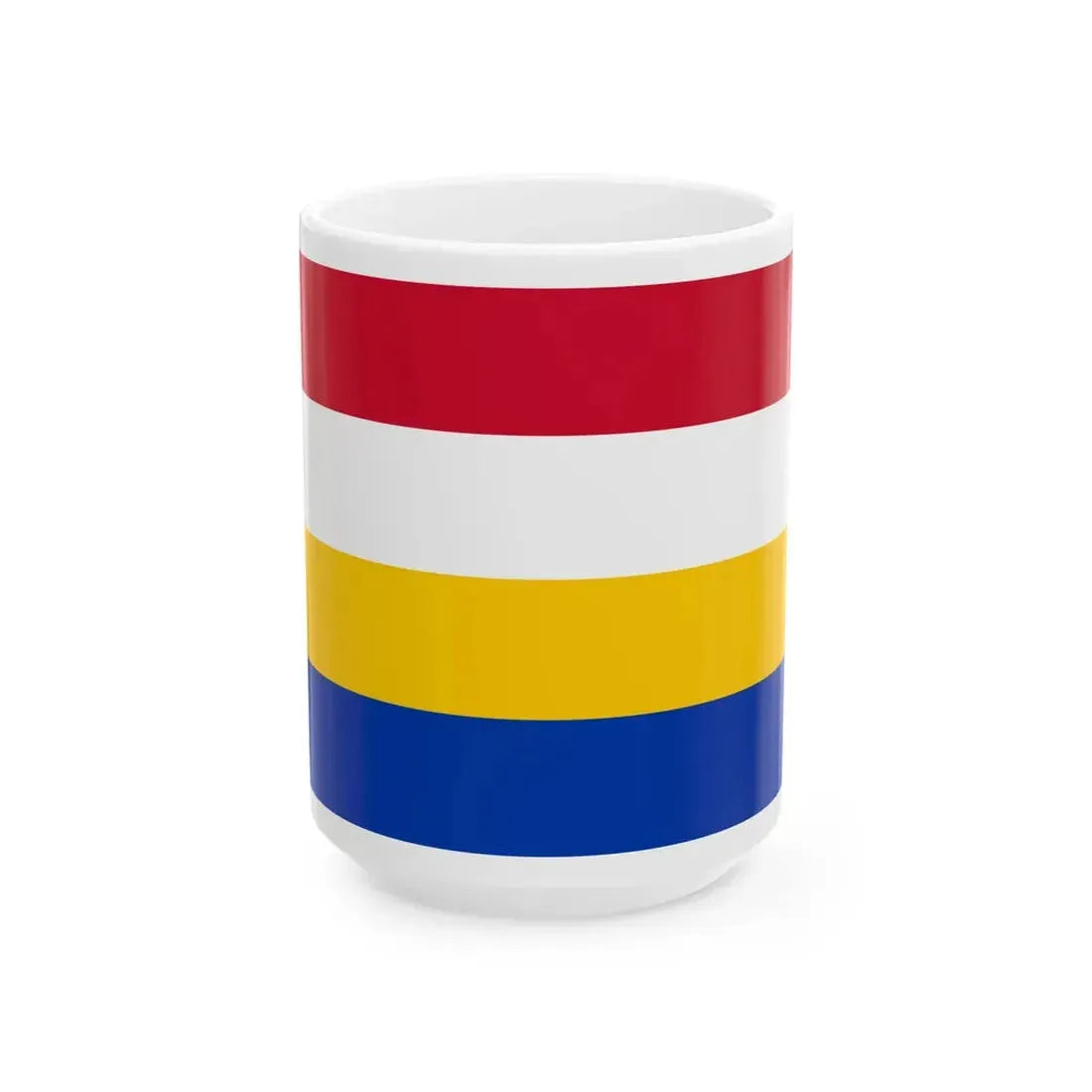 Flag of Renkum (Netherlands) White Coffee Mug 15oz - Go Mug Yourself