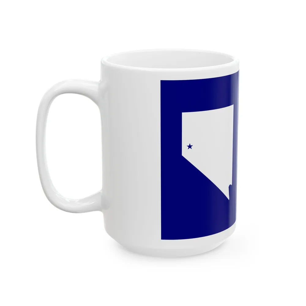 Flag of Reno Nevada 1959-2018 (United States) White Coffee Mug - Go Mug Yourself