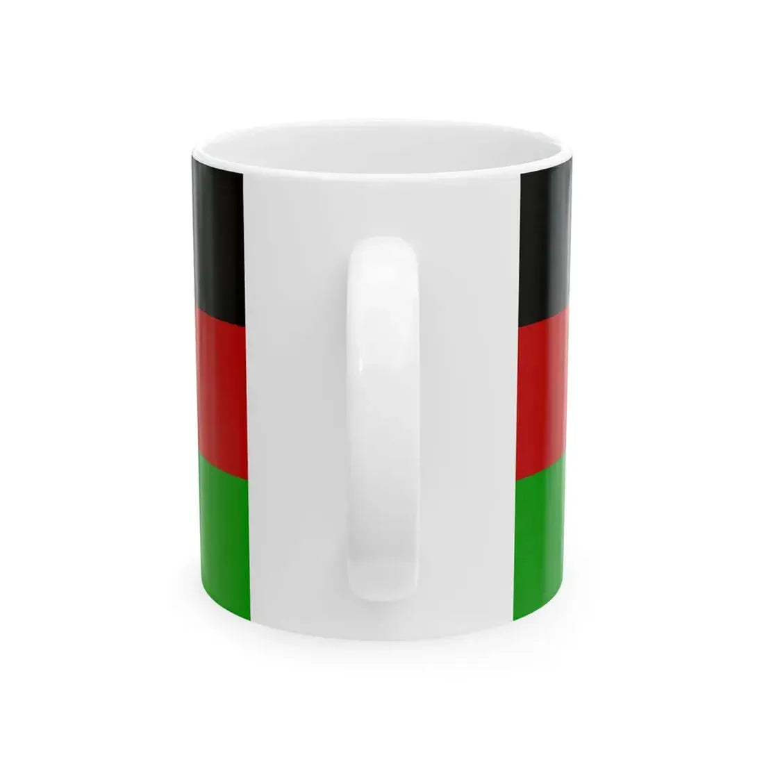 Flag of Republic of Afghanistan (Afghanistan) White Coffee Mug - Go Mug Yourself