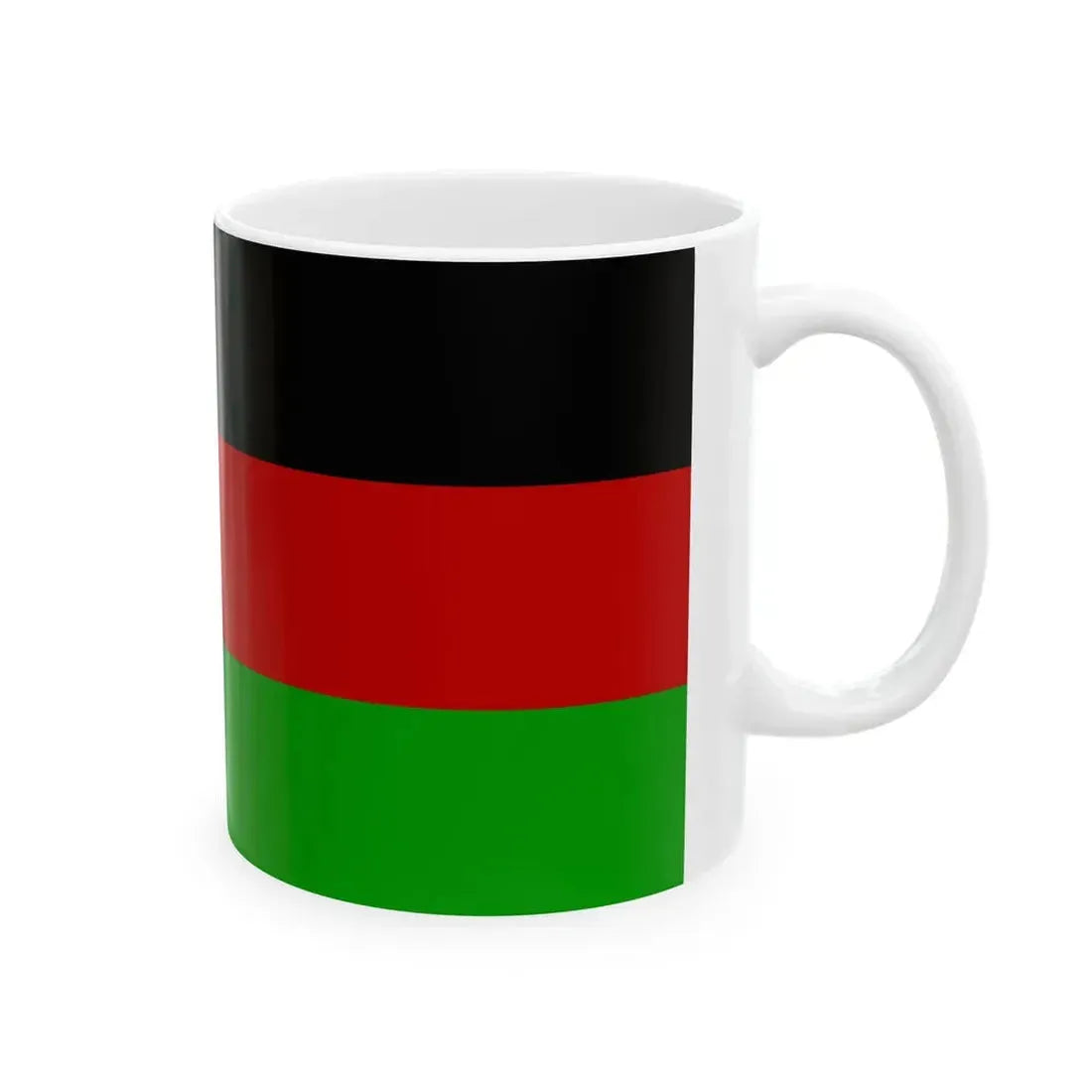 Flag of Republic of Afghanistan (Afghanistan) White Coffee Mug - Go Mug Yourself