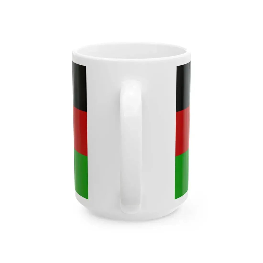 Flag of Republic of Afghanistan (Afghanistan) White Coffee Mug - Go Mug Yourself