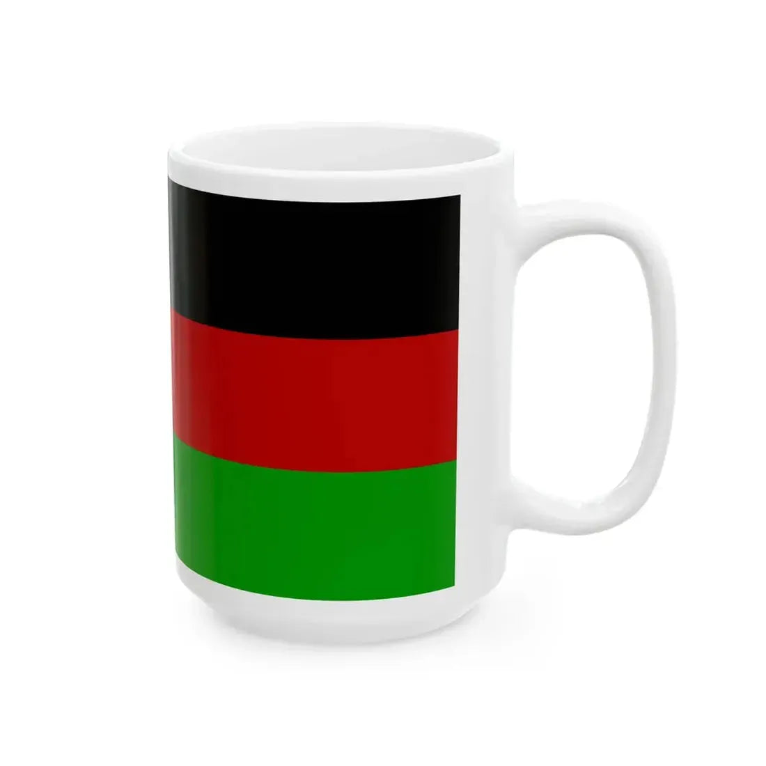 Flag of Republic of Afghanistan (Afghanistan) White Coffee Mug - Go Mug Yourself