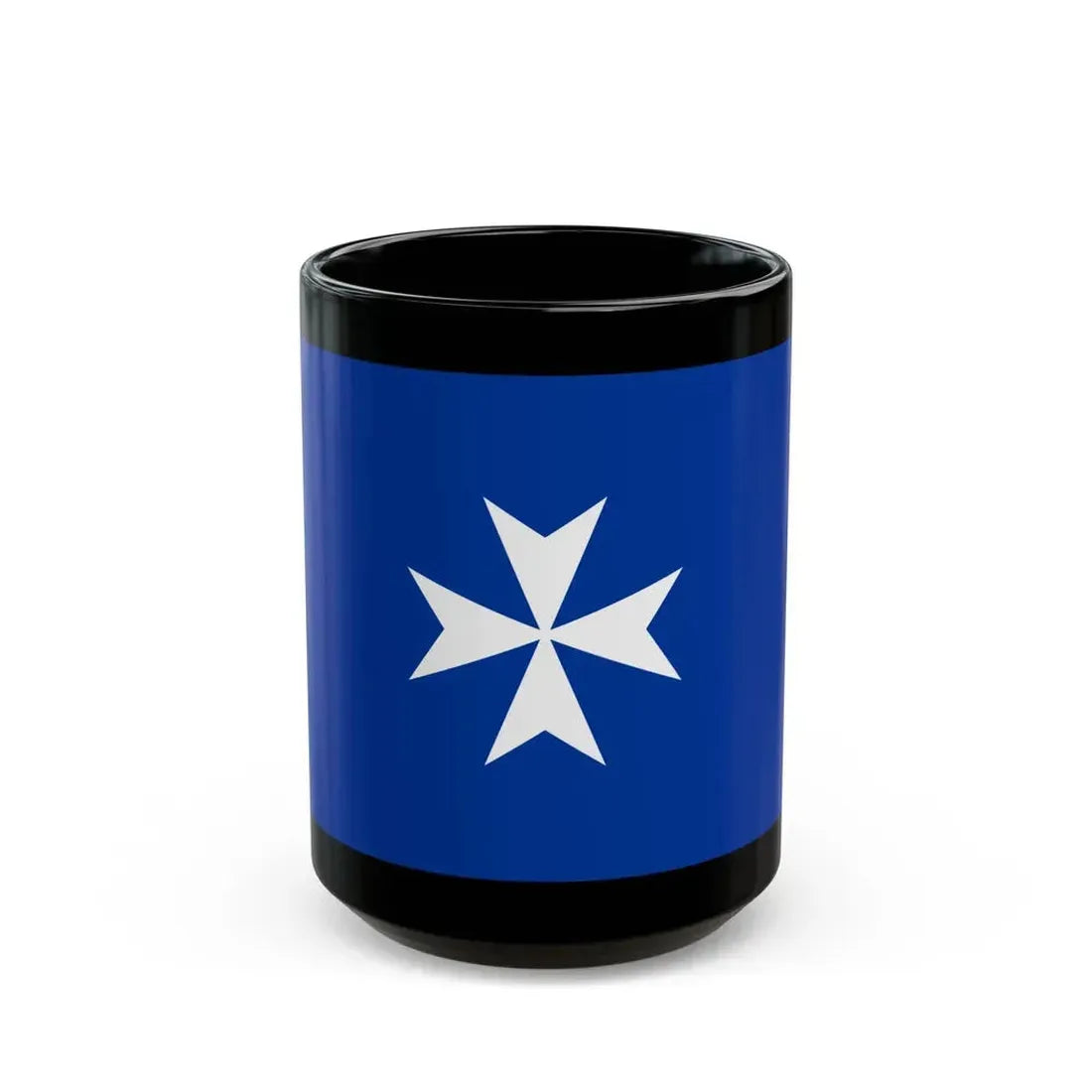 Flag of Republic of Amalfi Italy - Black Coffee Mug 15oz - Go Mug Yourself