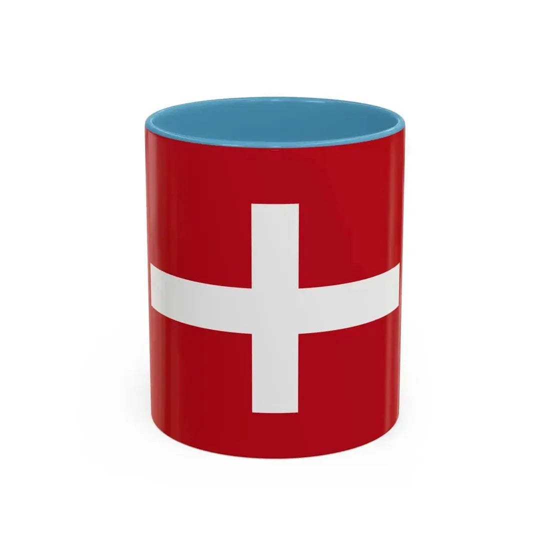 Flag of Republic of Noli Italy - Accent Coffee Mug 11oz Light Blue - Go Mug Yourself