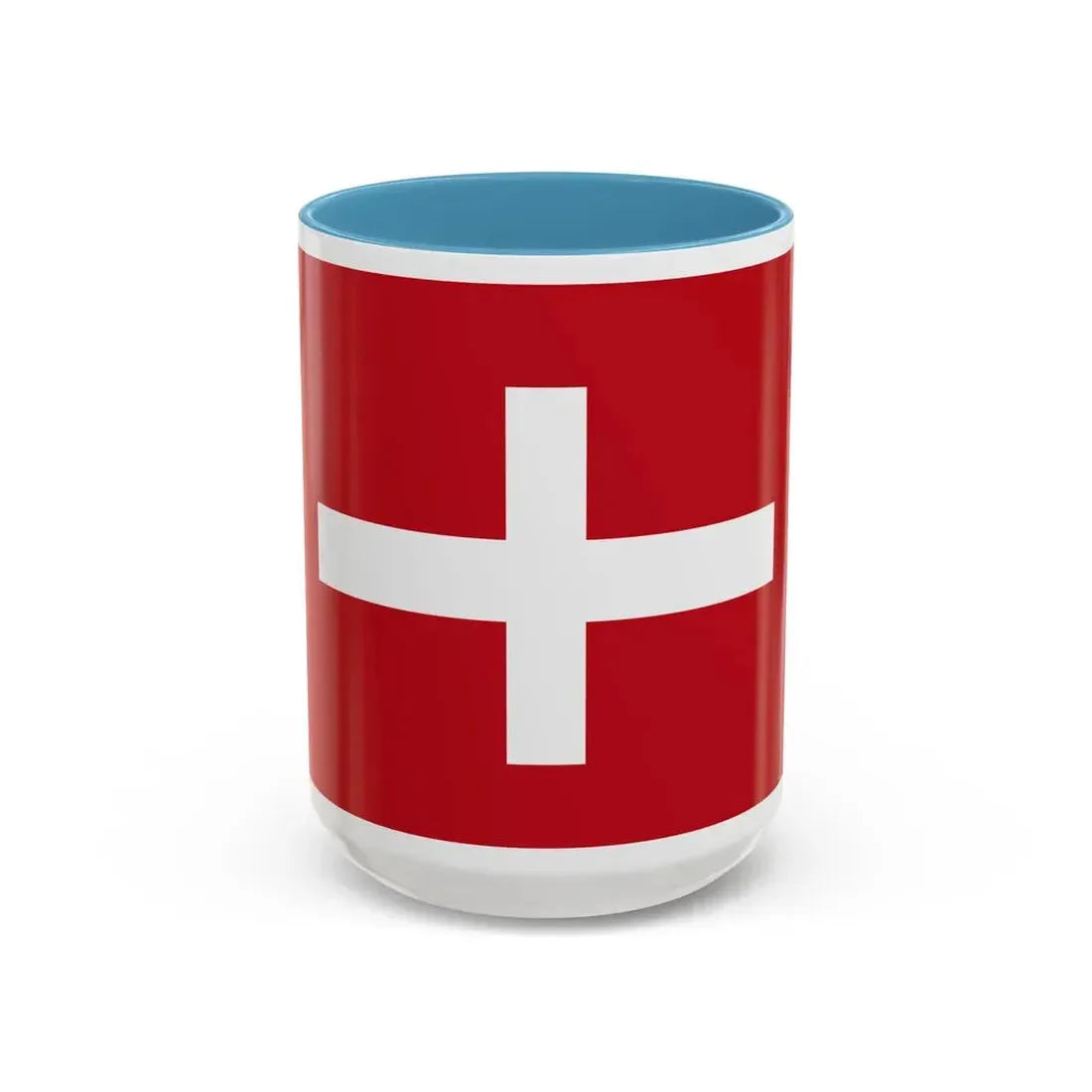 Flag of Republic of Noli Italy - Accent Coffee Mug 15oz Light Blue - Go Mug Yourself