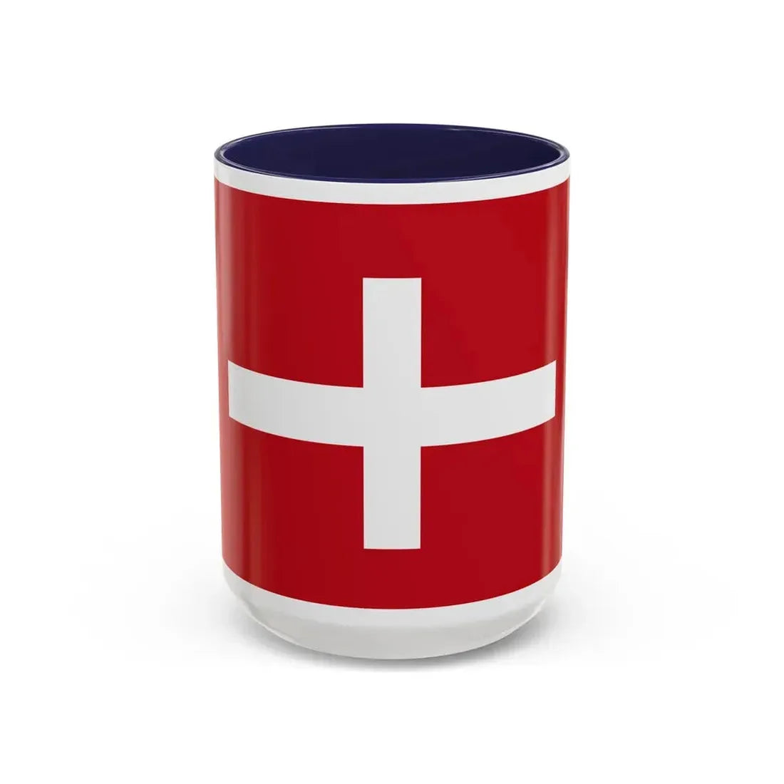 Flag of Republic of Noli Italy - Accent Coffee Mug 15oz Navy - Go Mug Yourself