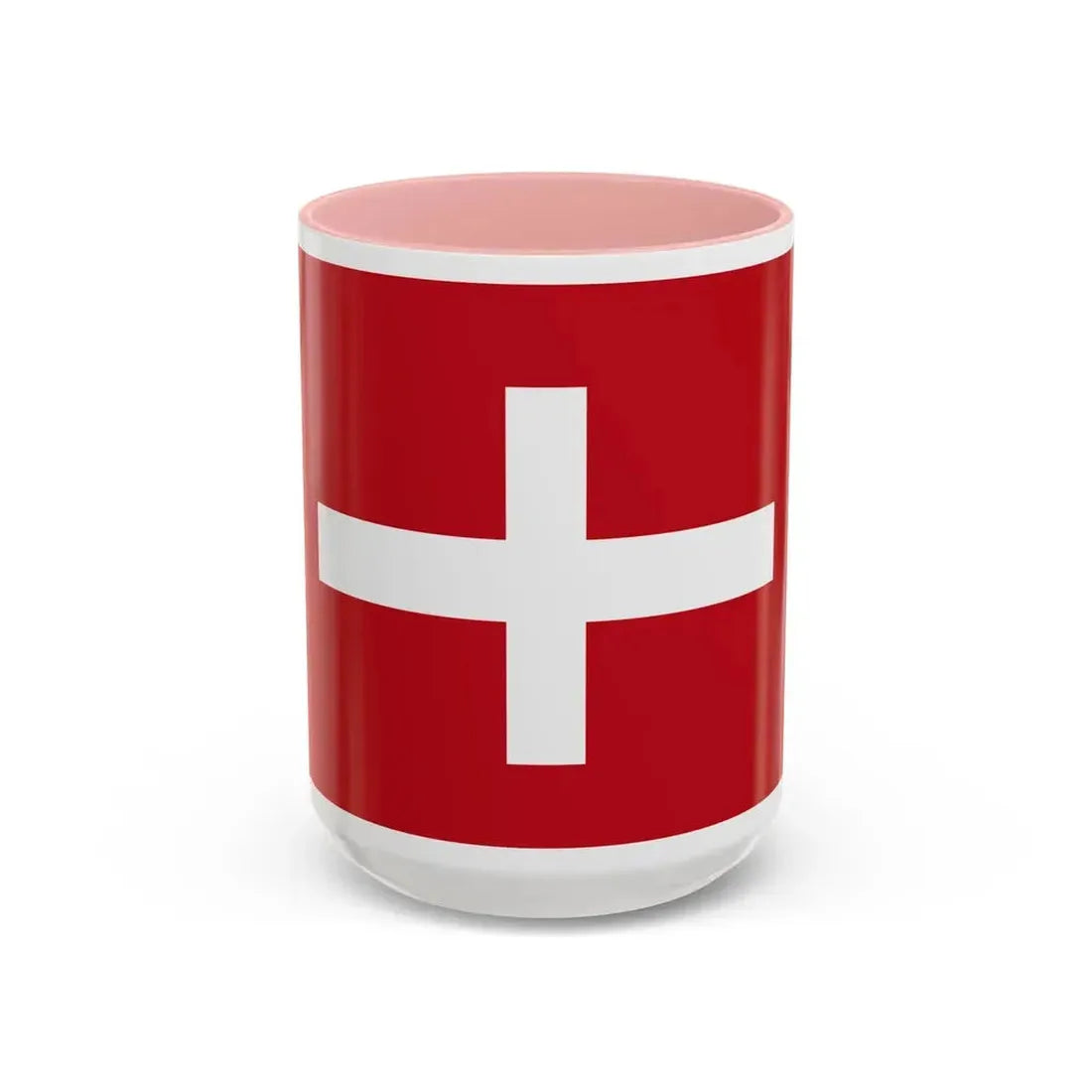 Flag of Republic of Noli Italy - Accent Coffee Mug 15oz Pink - Go Mug Yourself