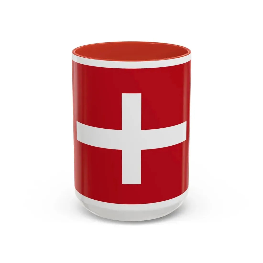 Flag of Republic of Noli Italy - Accent Coffee Mug 15oz Red - Go Mug Yourself