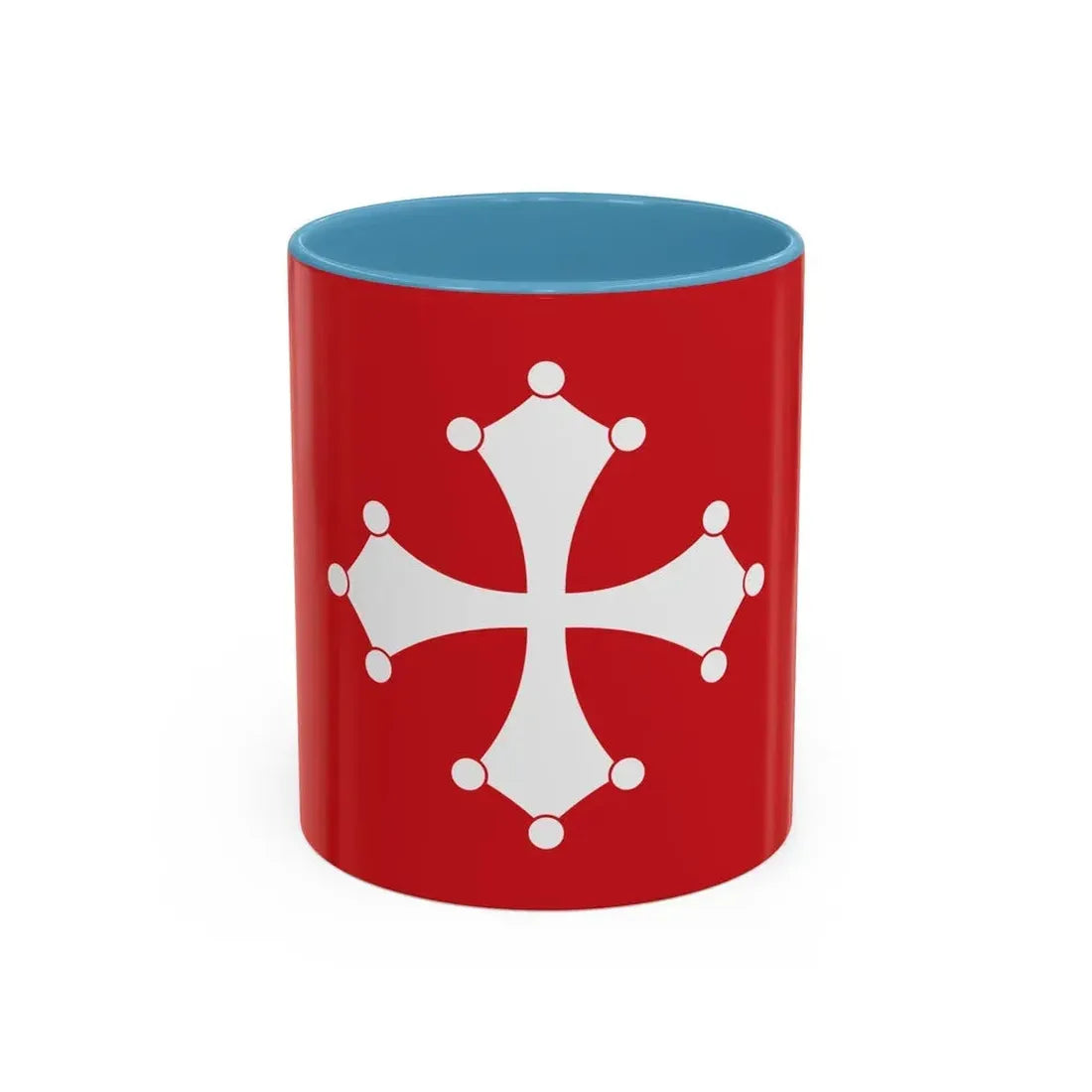 Flag of Republic of Pisa Italy - Accent Coffee Mug 11oz Light Blue - Go Mug Yourself