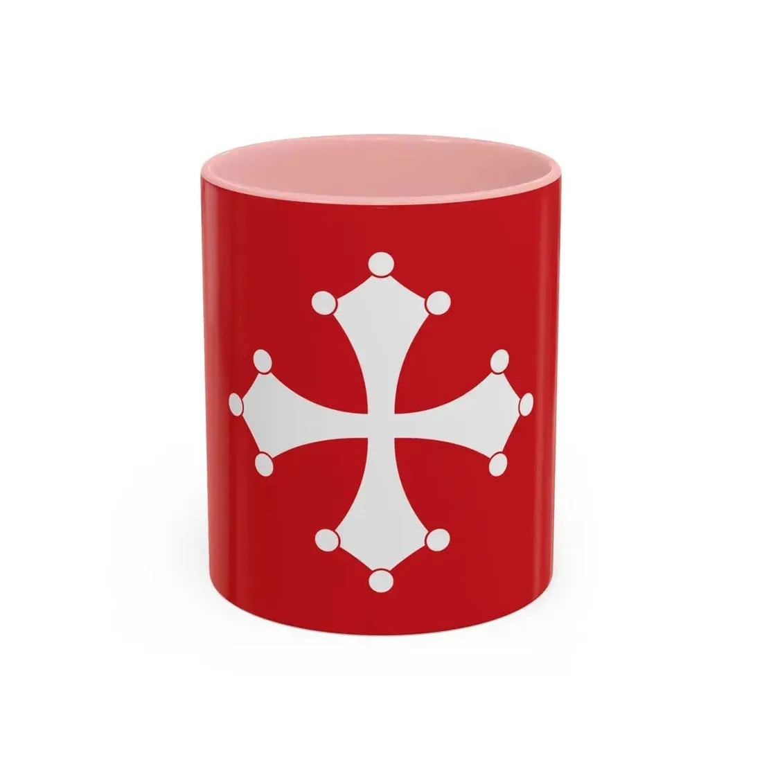 Flag of Republic of Pisa Italy - Accent Coffee Mug 11oz Pink - Go Mug Yourself
