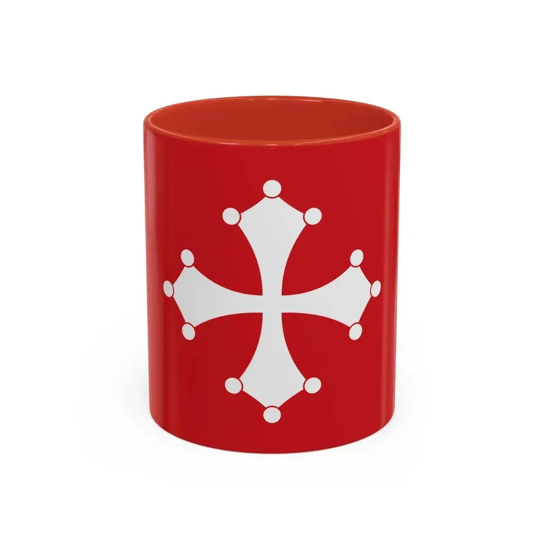 Flag of Republic of Pisa Italy - Accent Coffee Mug 11oz Red - Go Mug Yourself