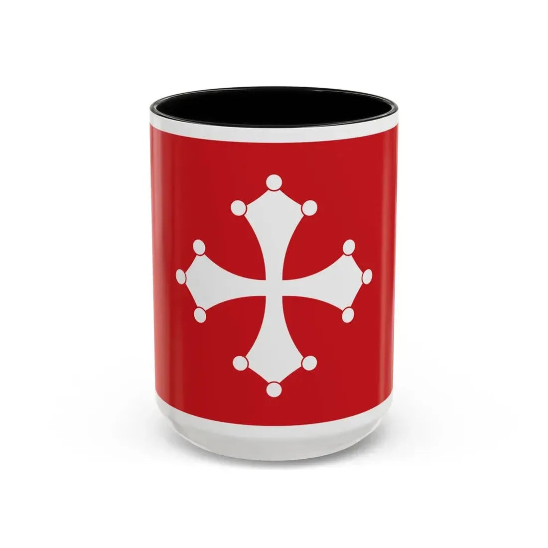 Flag of Republic of Pisa Italy - Accent Coffee Mug 15oz Black - Go Mug Yourself