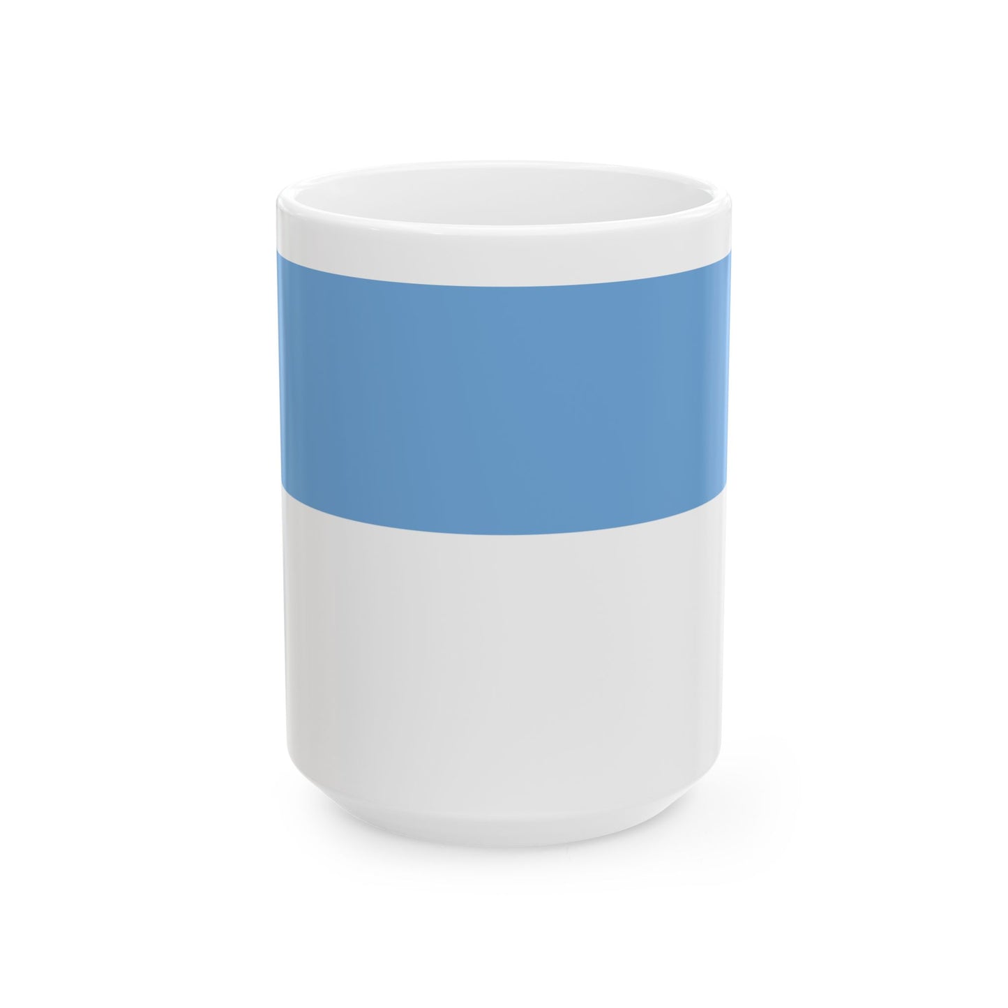 Flag of Republiqueta of Santa Cruz (Argentina) White Coffee Mug-15oz-Go Mug Yourself