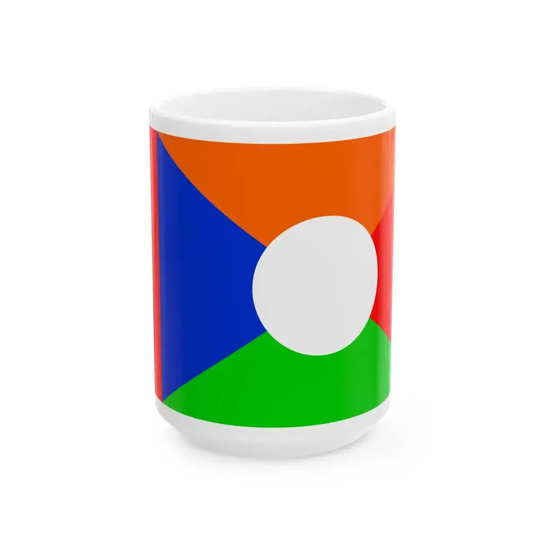 Flag of Reunion APDR proposal (France) White Coffee Mug 15oz - Go Mug Yourself