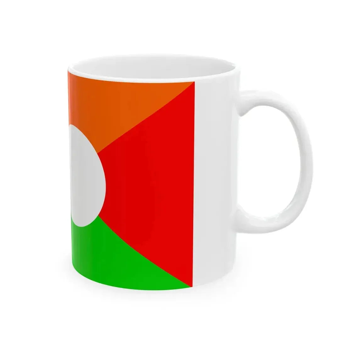 Flag of Reunion APDR proposal (France) White Coffee Mug - Go Mug Yourself