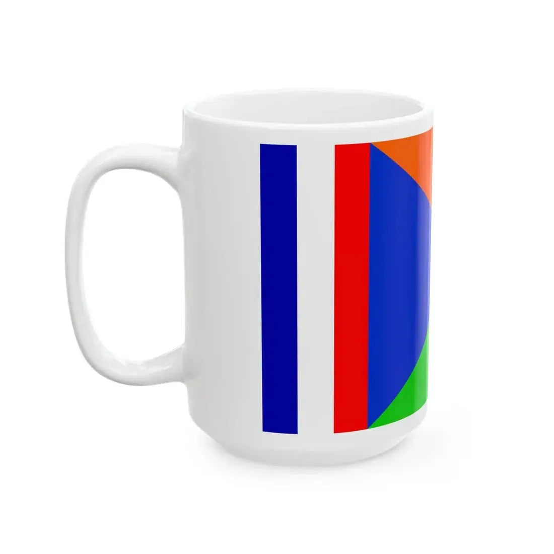 Flag of Reunion APDR proposal (France) White Coffee Mug - Go Mug Yourself