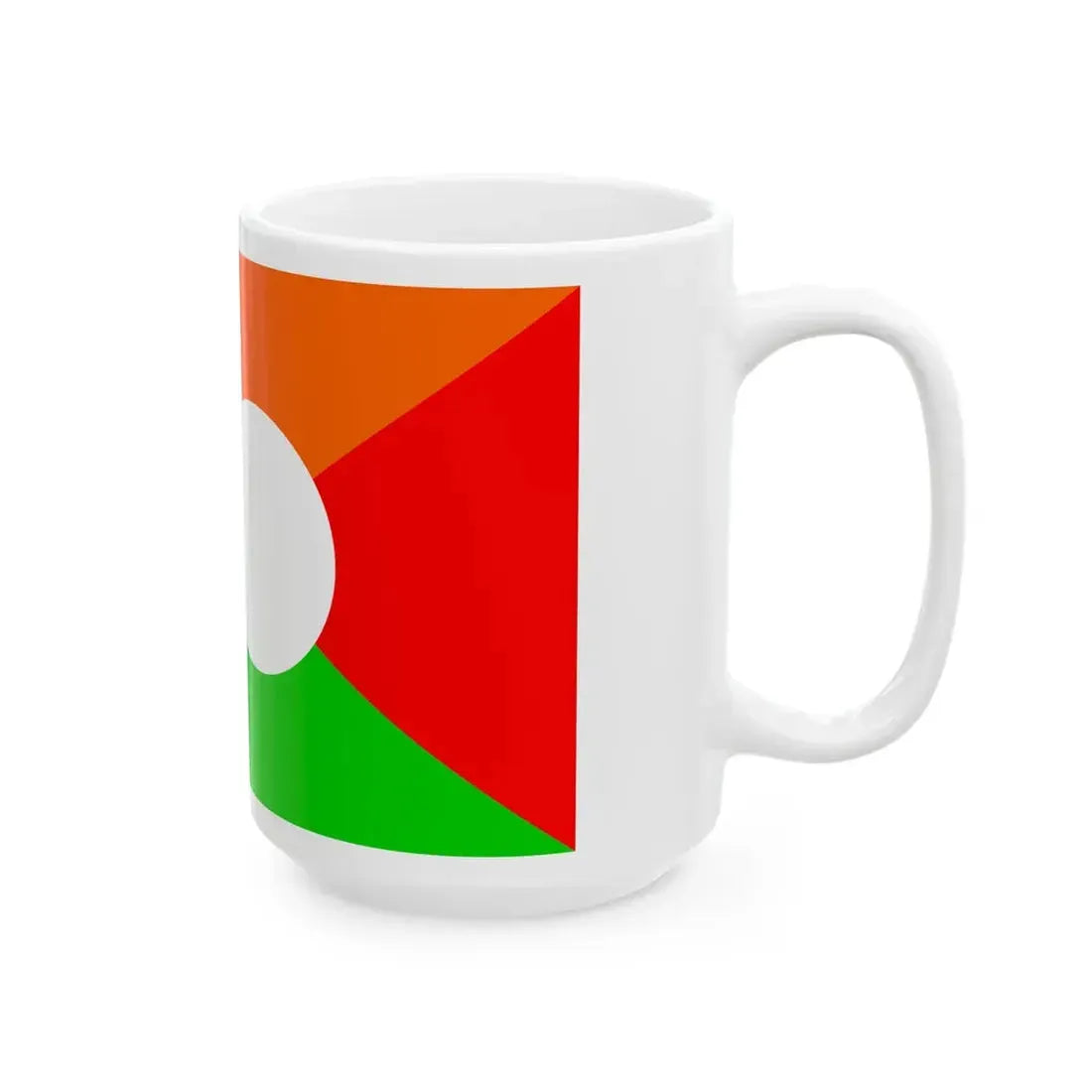 Flag of Reunion APDR proposal (France) White Coffee Mug - Go Mug Yourself