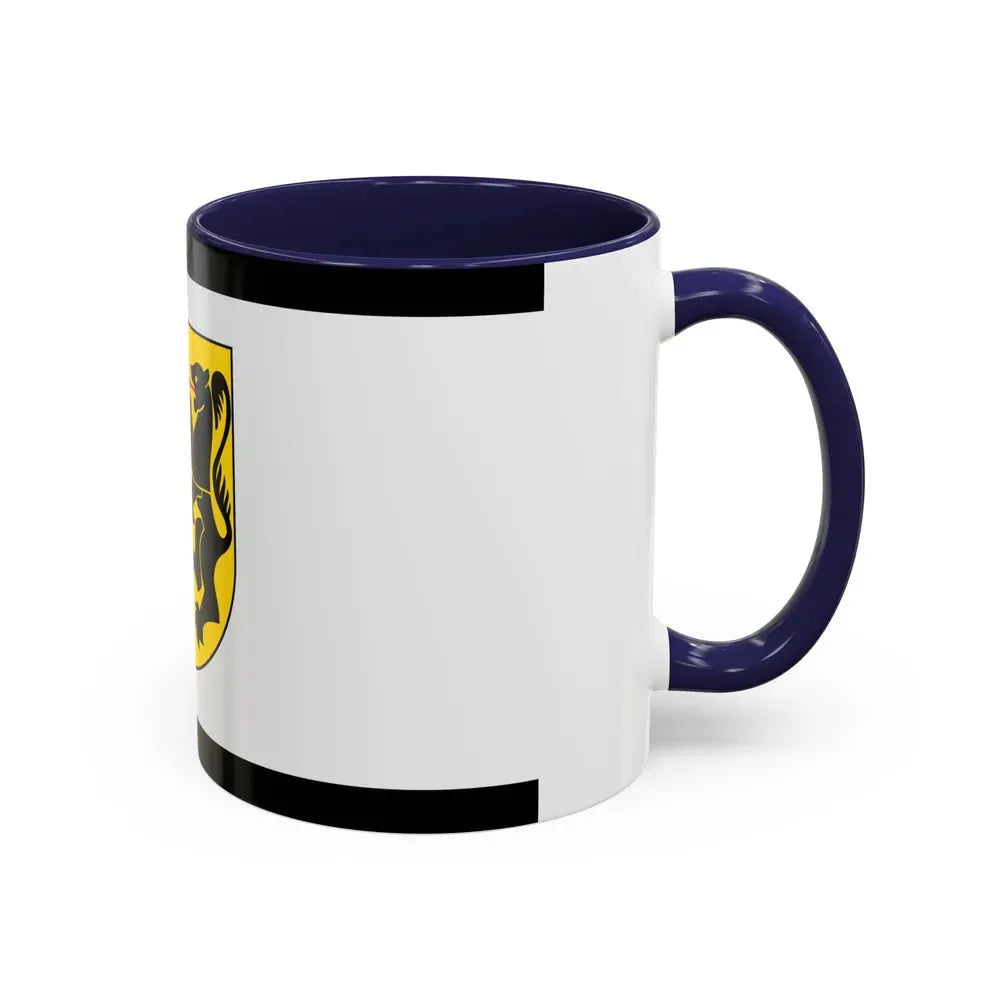 Flag of Rhein Kreises Neuss Germany - Accent Coffee Mug - Go Mug Yourself