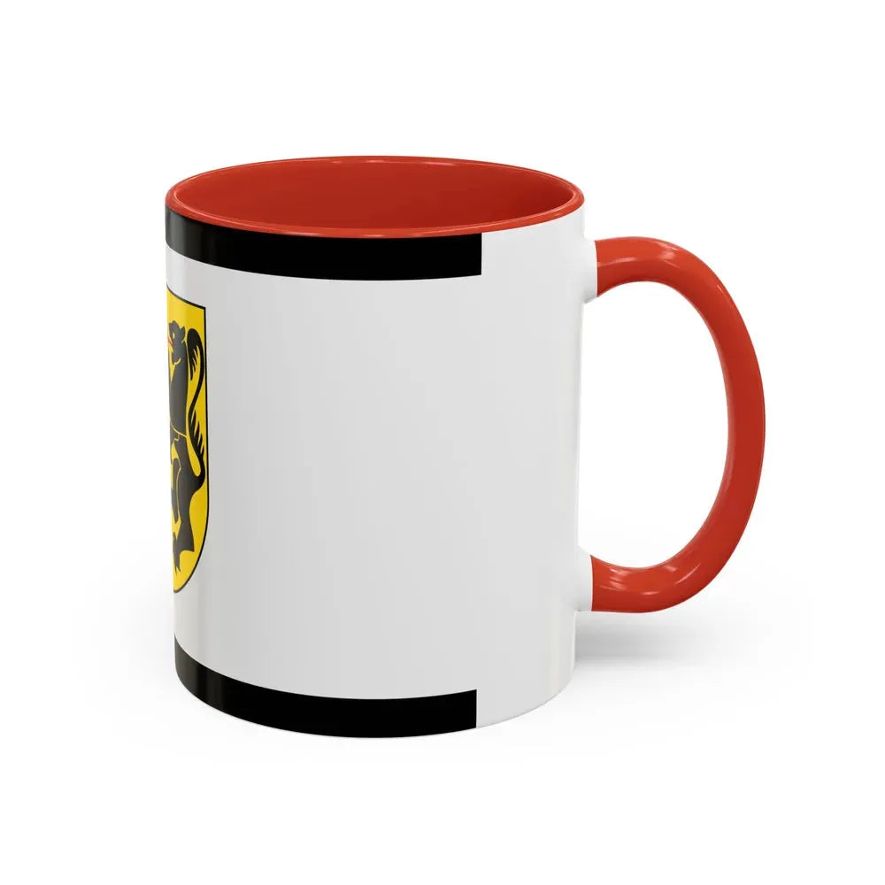 Flag of Rhein Kreises Neuss Germany - Accent Coffee Mug - Go Mug Yourself