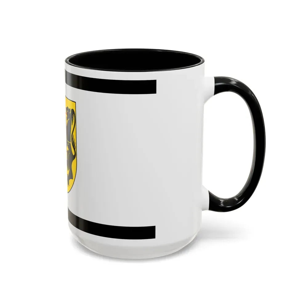 Flag of Rhein Kreises Neuss Germany - Accent Coffee Mug - Go Mug Yourself