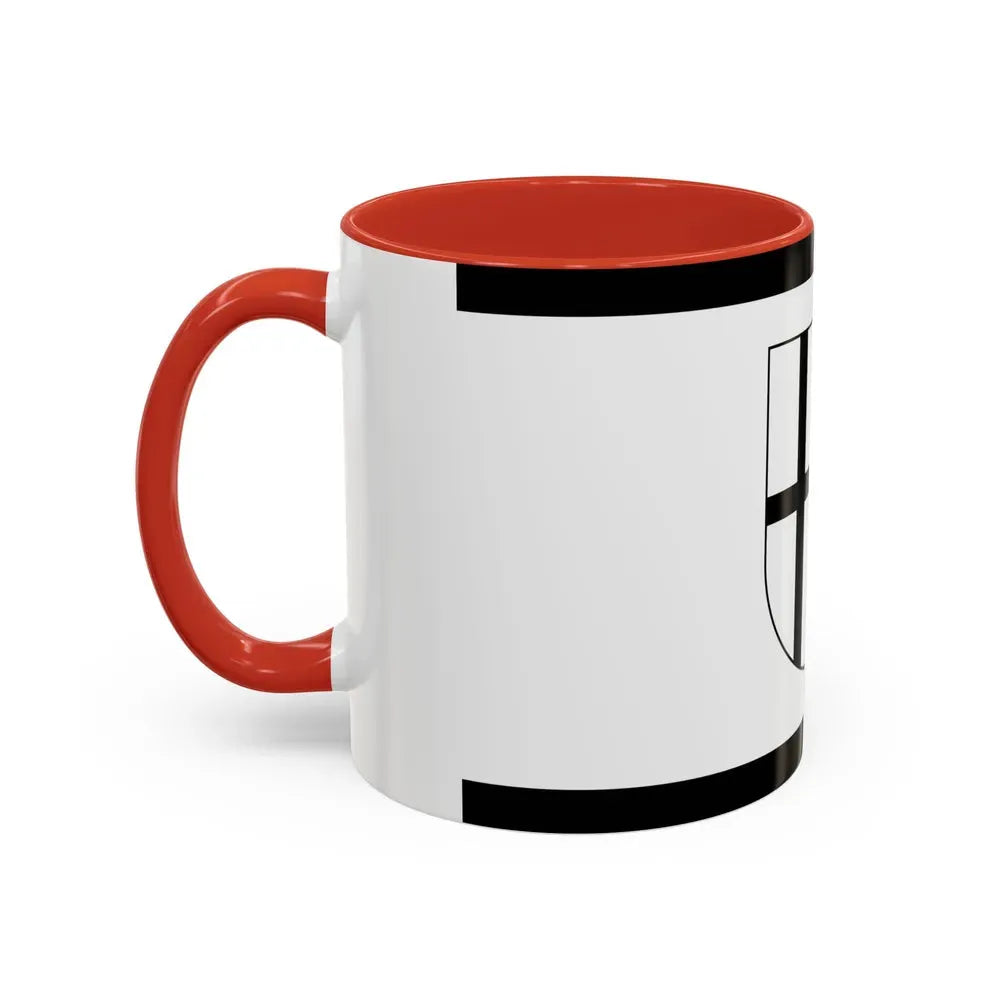 Flag of Rhein Kreises Neuss Germany - Accent Coffee Mug - Go Mug Yourself