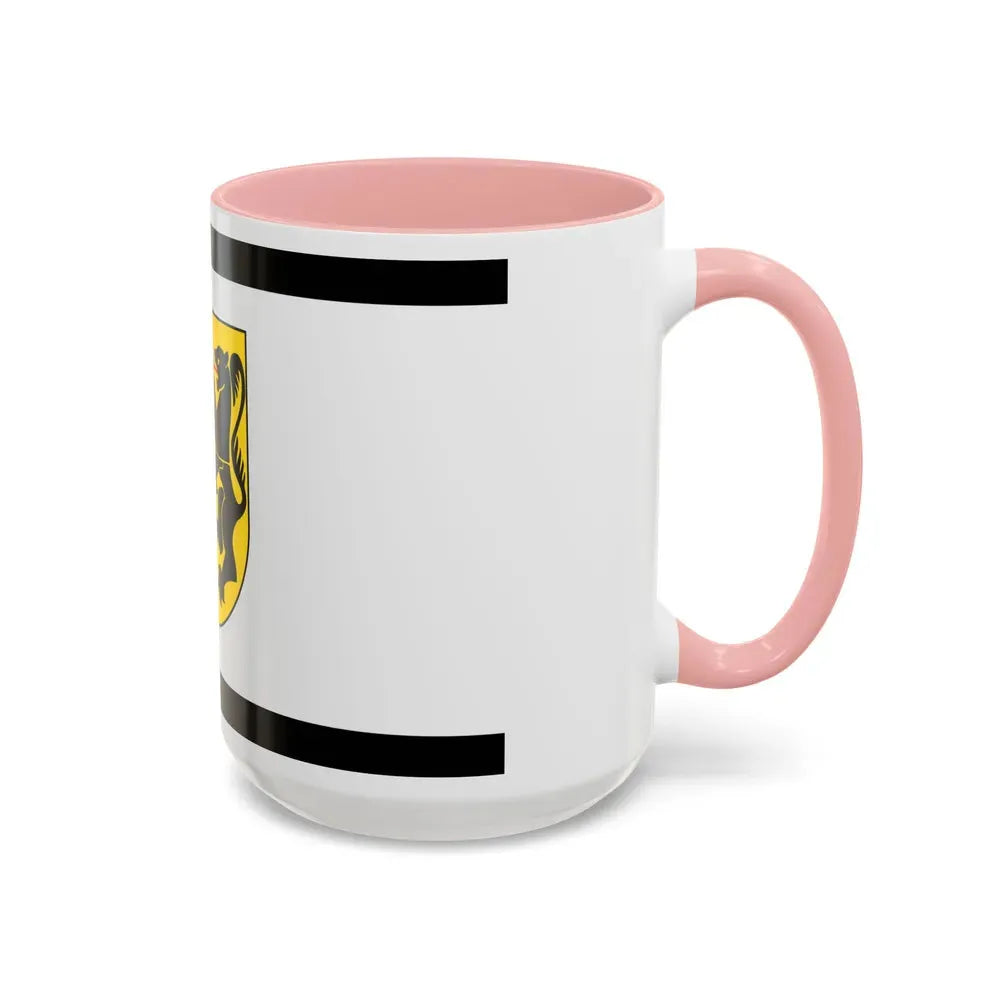 Flag of Rhein Kreises Neuss Germany - Accent Coffee Mug - Go Mug Yourself
