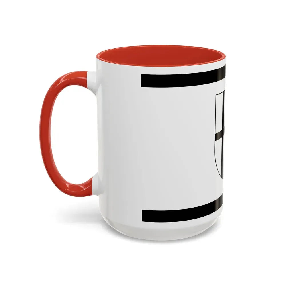Flag of Rhein Kreises Neuss Germany - Accent Coffee Mug - Go Mug Yourself