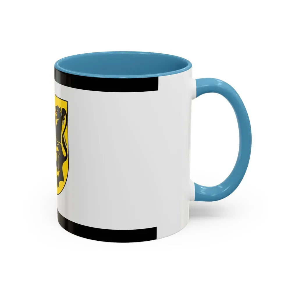 Flag of Rhein Kreises Neuss Germany - Accent Coffee Mug - Go Mug Yourself